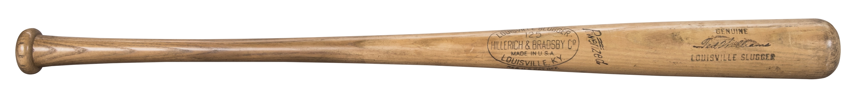 1955-59 Ted Williams Game Used Hillerich & Bradsby W183 Model Bat (PSA/DNA)